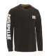 TEE-SHIRT MANCHES LONGUES TRADEMARK BANNER NOIR