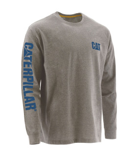 TEE-SHIRT MANCHES LONGUES TRADEMARK BANNER GRIS