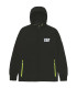 BLOUSON TECH HYBRID NOIR VERT FLUO