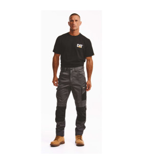 PANTALON DE TRAVAIL ESSENTIAL KNEE POCKET STRETCH GRIS