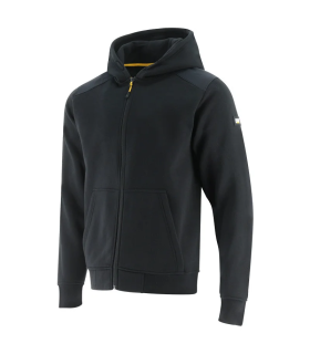 SWEAT DE TRAVAIL ZIPPÉ À CAPUCHE ESSENTIALS ZIP NOIR