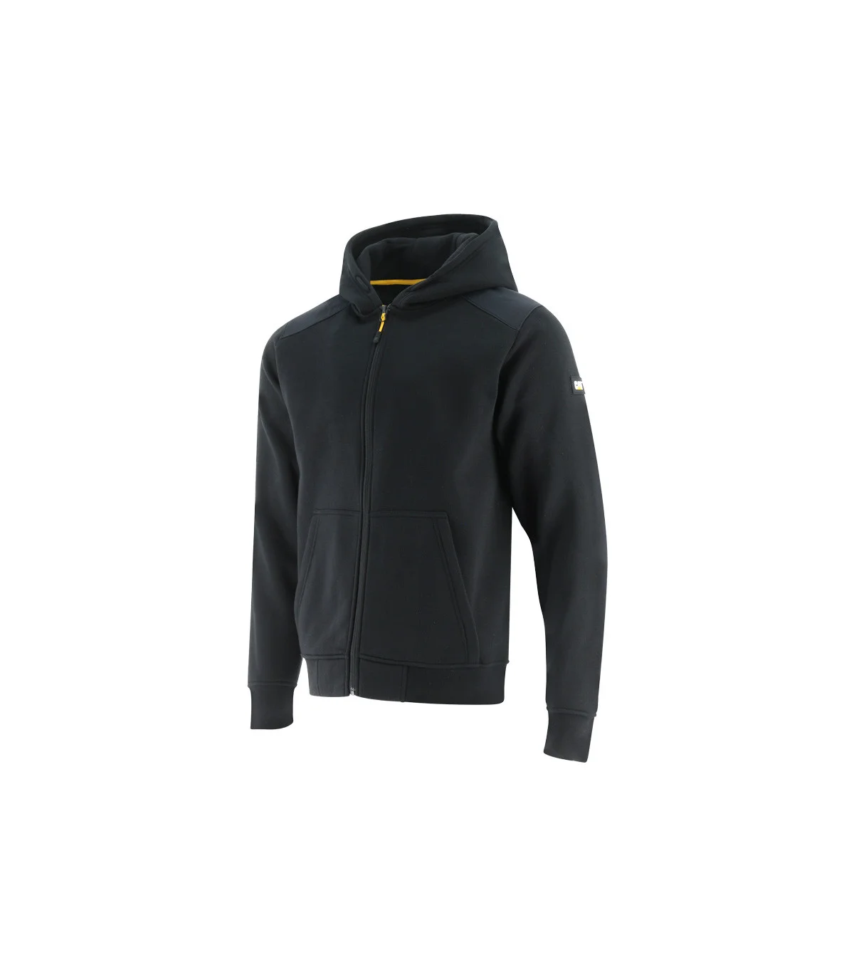 SWEAT DE TRAVAIL ZIPPÉ À CAPUCHE ESSENTIALS ZIP NOIR