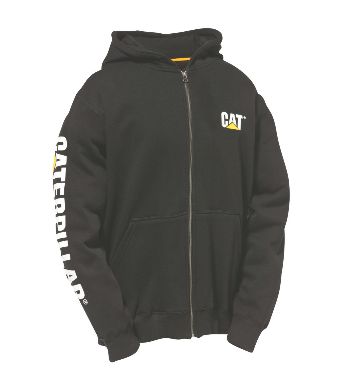 SWEAT DE TRAVAIL ZIPPÉ À CAPUCHE BANNER NOIR