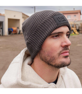 BONNET DE TRAVAIL GRID KNIT GRIS