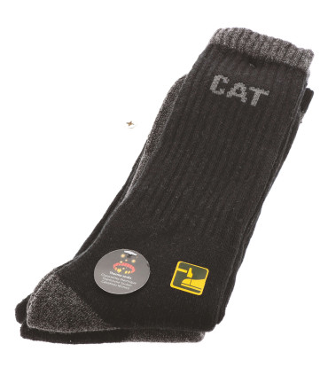 LOT DE 2 PAIRES CHAUSSETTES THERMO HIVER HOMME NOIR