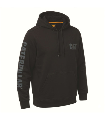 SWEAT-SHIRT MIDWEIGHT TRADEMARK BANNER NOIR